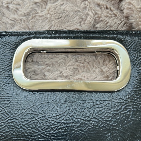Classy BKACK CLUTCH with SILVER Handle - Picture 8 of 14